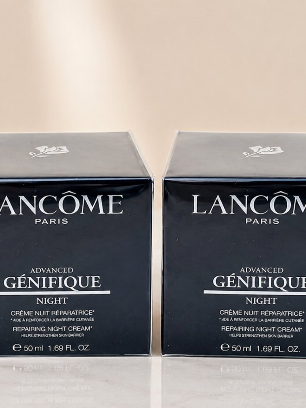 2 PACK Lancôme Advanced Génifique Repairing Night Cream – 1.7 oz / 50 mL (NEW)